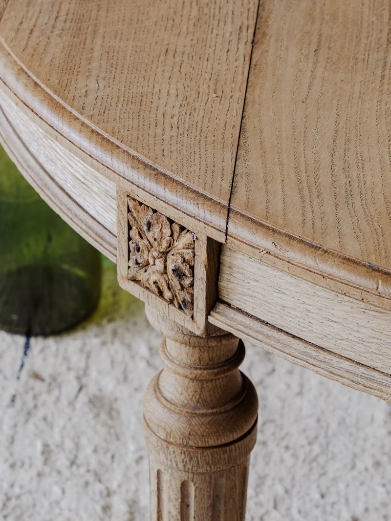 Léonie, la table basse ovale en bois N°936