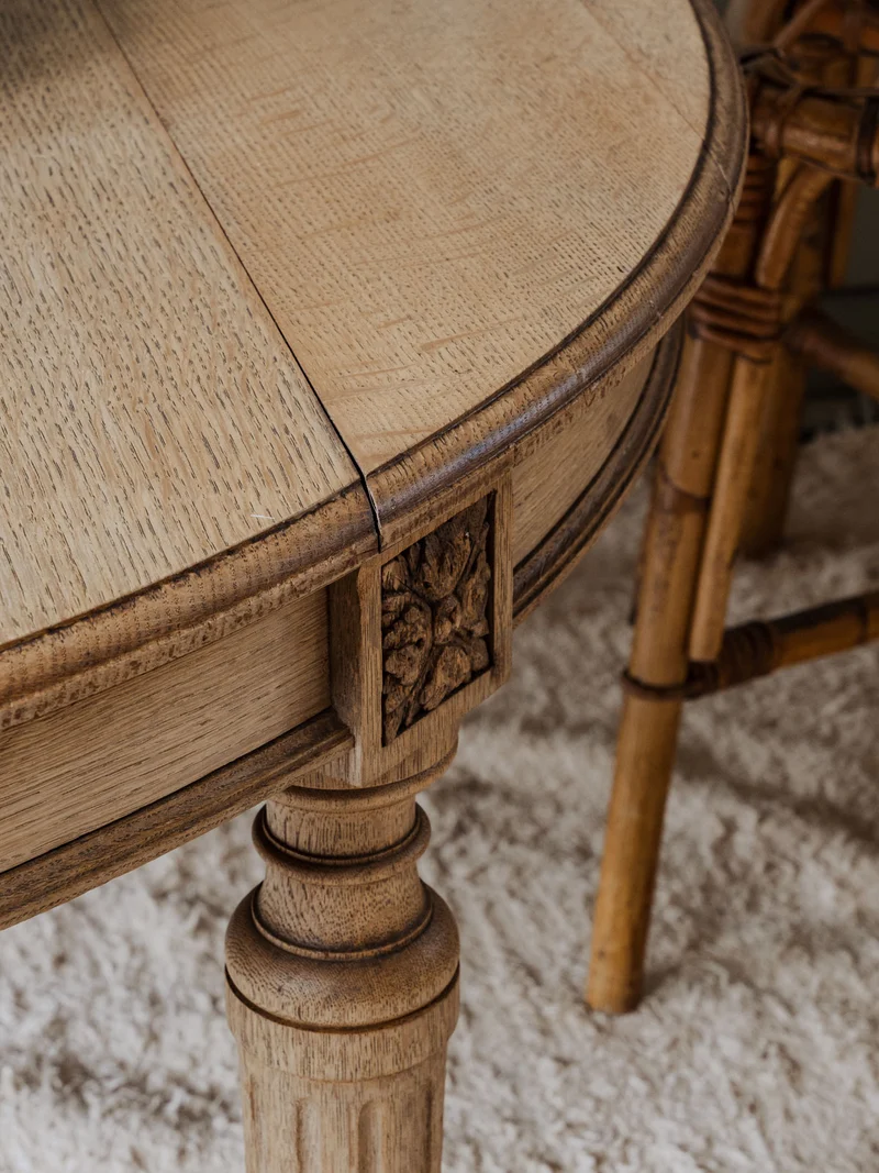 Léonie, la table basse ovale en bois N°936