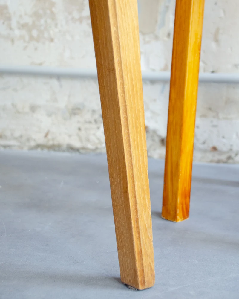Alma, la paire de chaises en cuir camel N°1535
