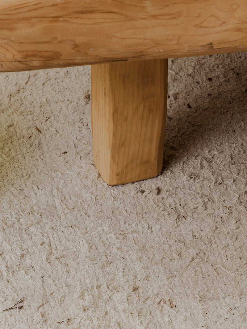 Léonie, la table basse rustique en bois N°970