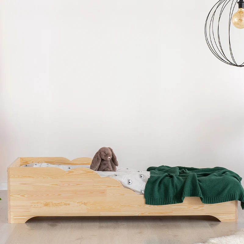 Lit 70x140 sommier inclus Blandine Bois