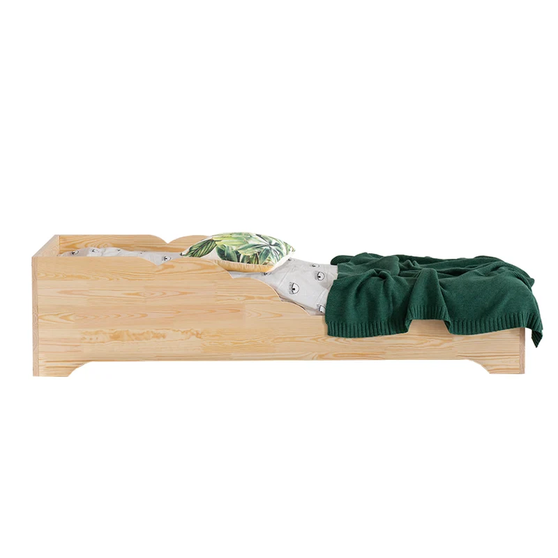 Lit 70x140 sommier inclus Blandine Bois