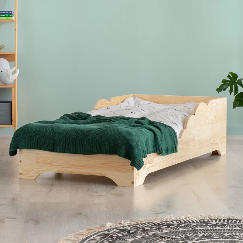Lit 70x140 sommier inclus Blandine Bois