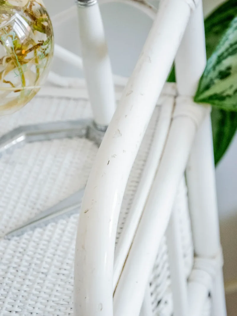 Garance, la commode en rotin peint blanc N°614