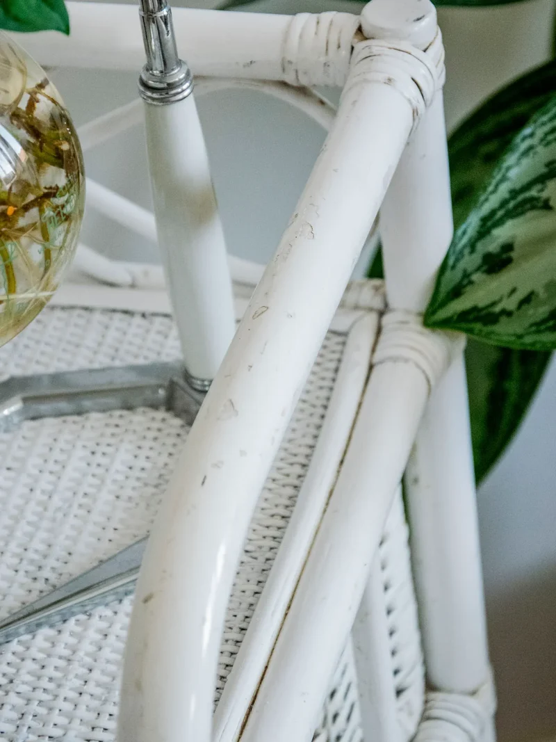 Garance, la commode en rotin peint blanc N°614