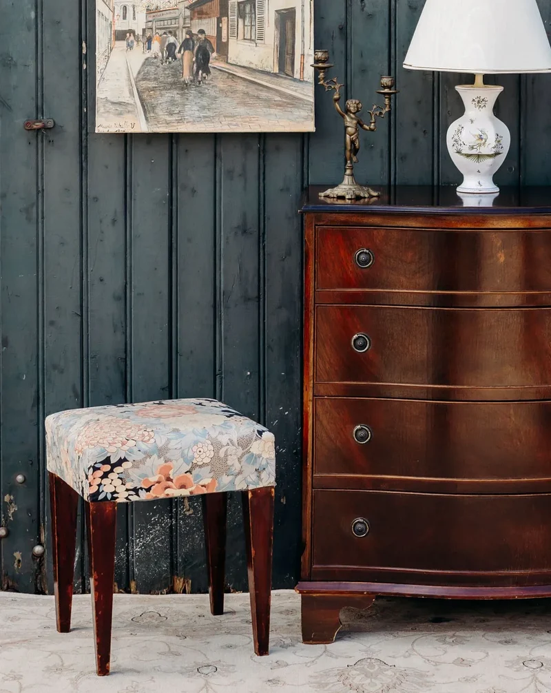 Jean-Philippe, le pouf à l'imprimé floral N°87