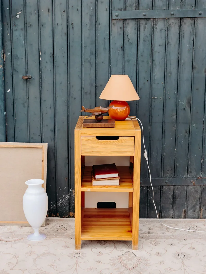 Maïa, la table de chevet en bois clair N°1462