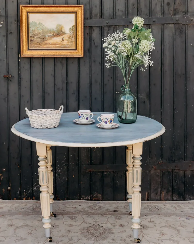 Romy, la table à manger à volets N°1332