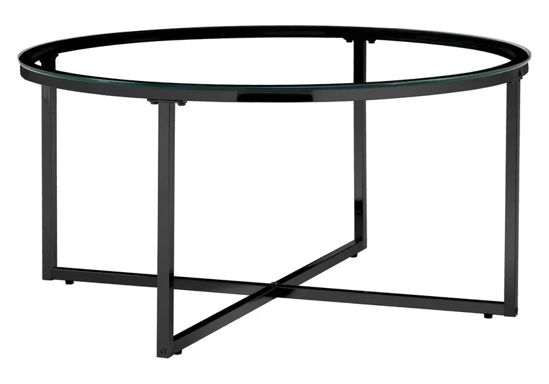 Table basse ronde noire marbre noir - Gala