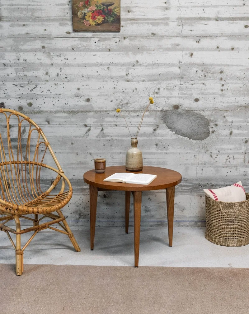 Donna, la table basse ronde en bois N°970
