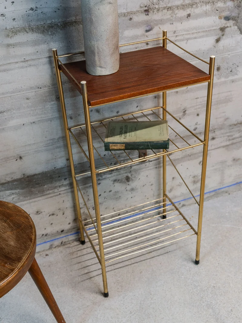 Hanna, la table d'appoint en bois et métal N°1346