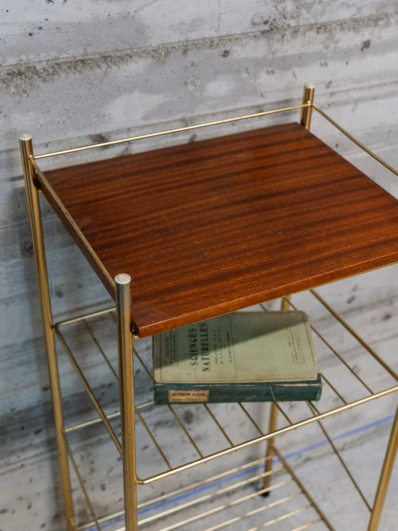 Hanna, la table d'appoint en bois et métal N°1346