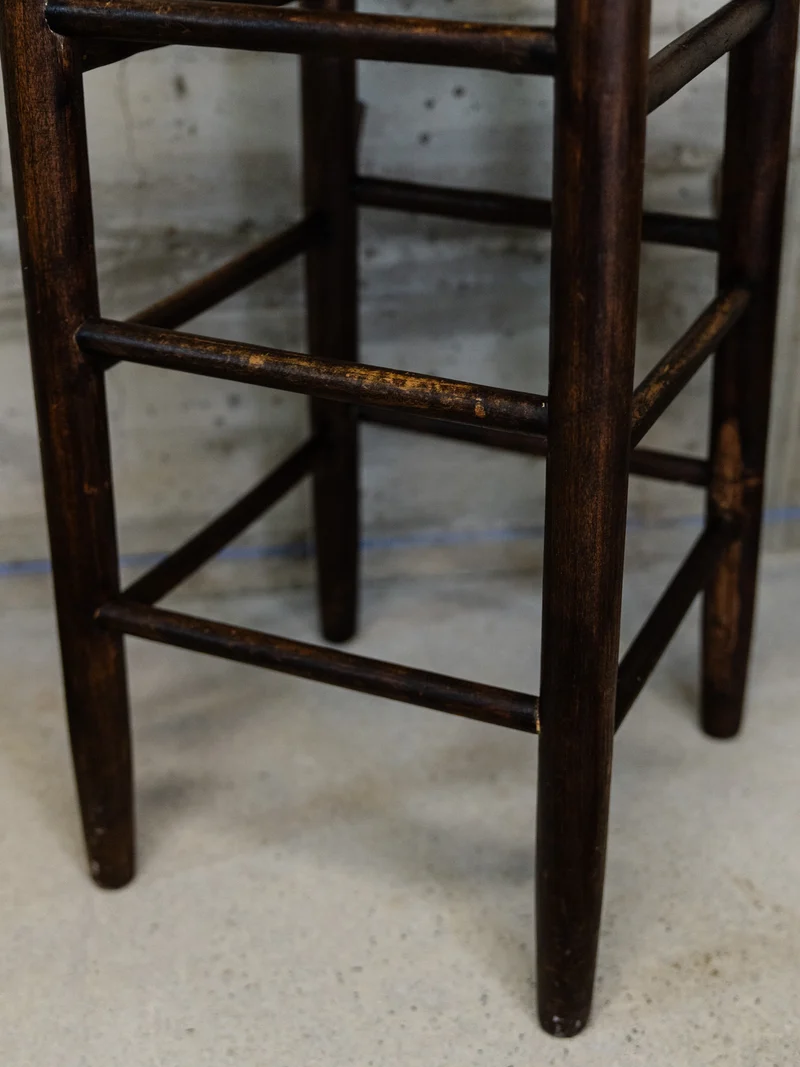 Gaston, le tabouret de bar en paille et en bois N°168
