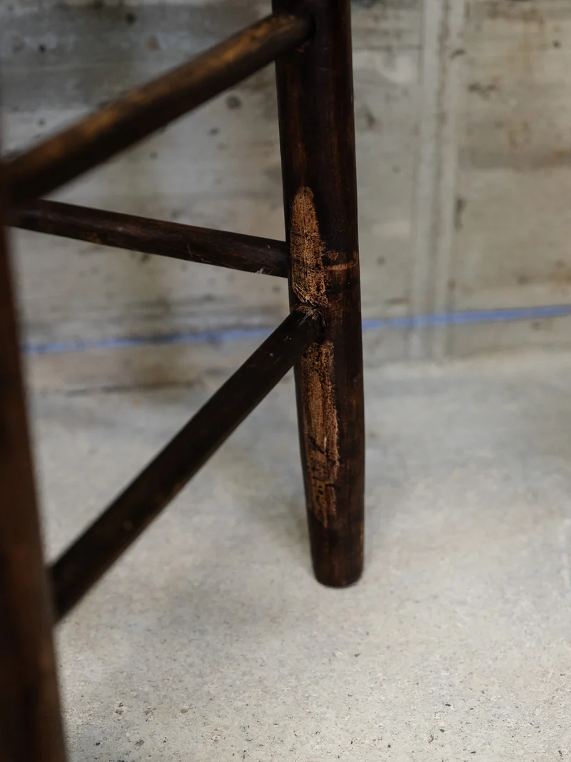 Gaston, le tabouret de bar en paille et en bois N°168