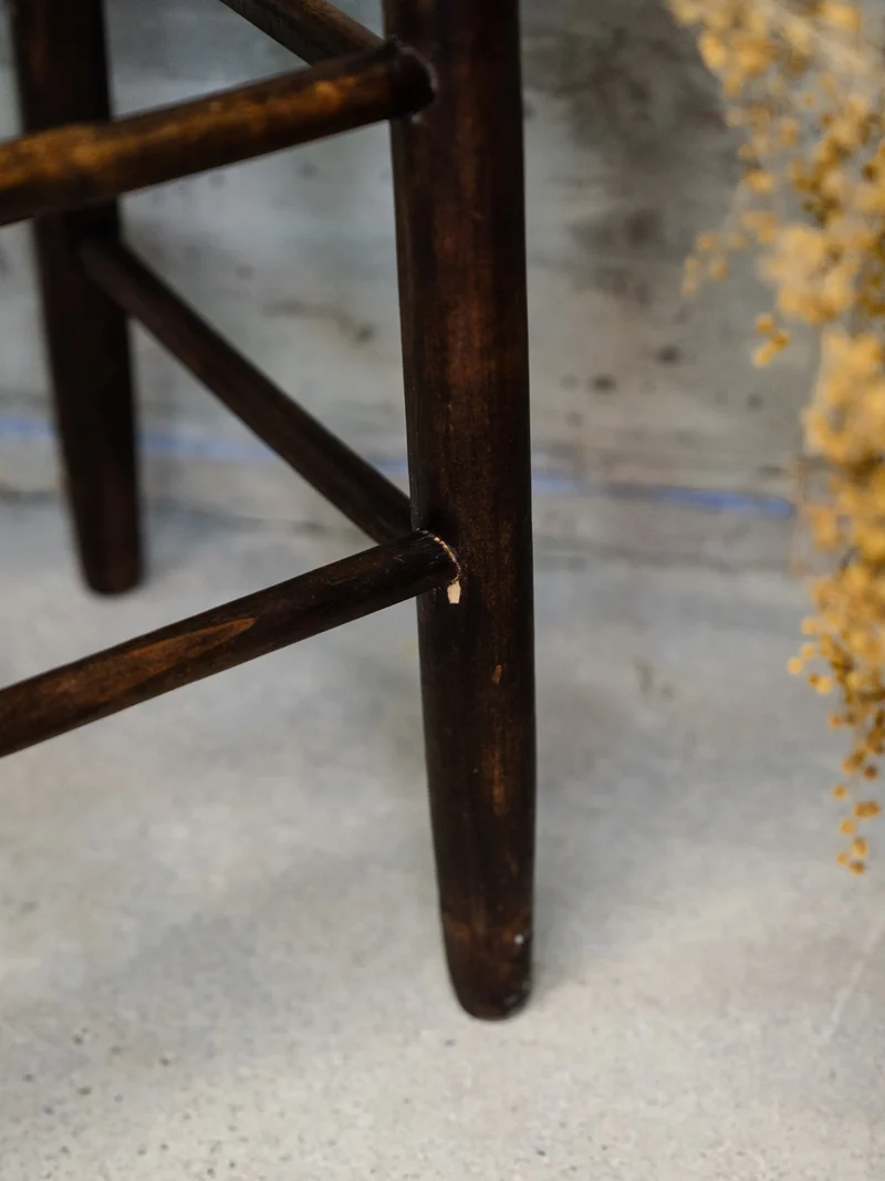 Gaston, le tabouret de bar en paille et en bois N°168