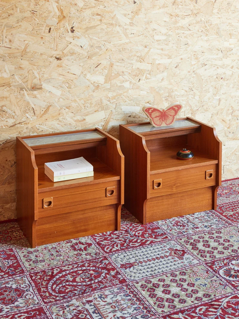 Maïa, la paire de chevets en bois N°1476