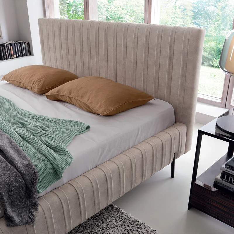 Lit coffre 180x200 sommier inclus Ori Beige