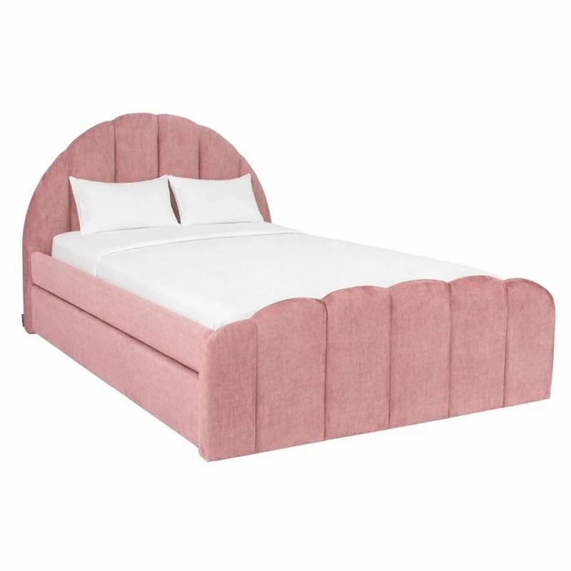Casa Padrino Luxus Doppelbett Rosa 120 x 200 cm - Schlafzimmer Möbel