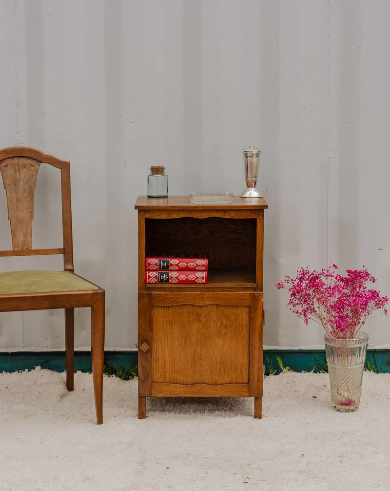 Odile, la table de chevet en bois N°1336