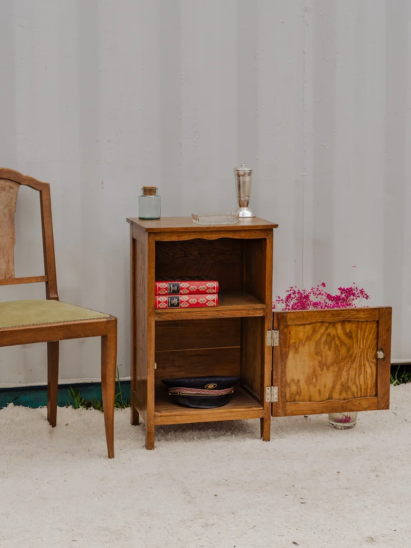 Odile, la table de chevet en bois N°1336
