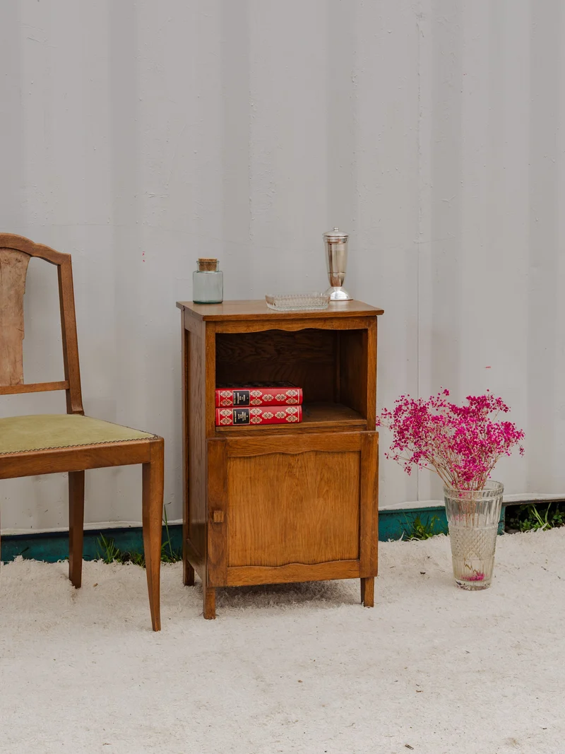 Odile, la table de chevet en bois N°1336