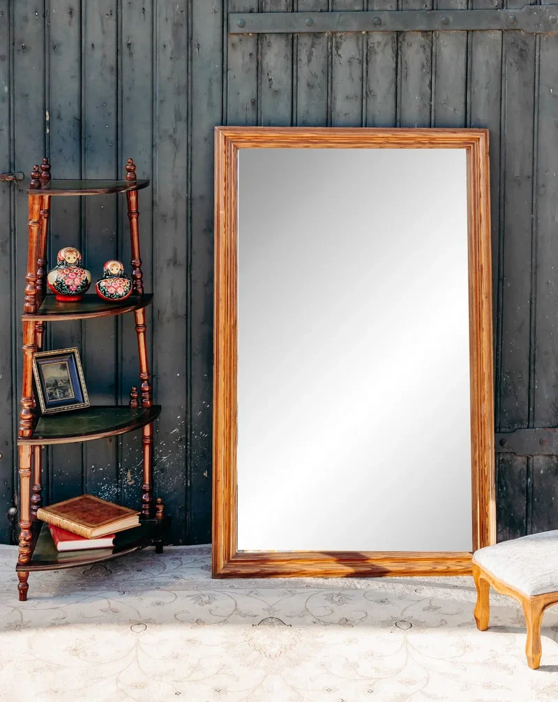 Georges, le grand miroir en bois N°1145