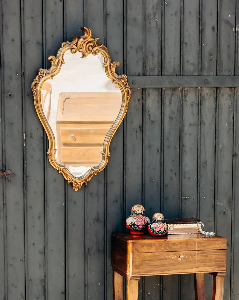 Georges, le miroir doré ancien N°1144