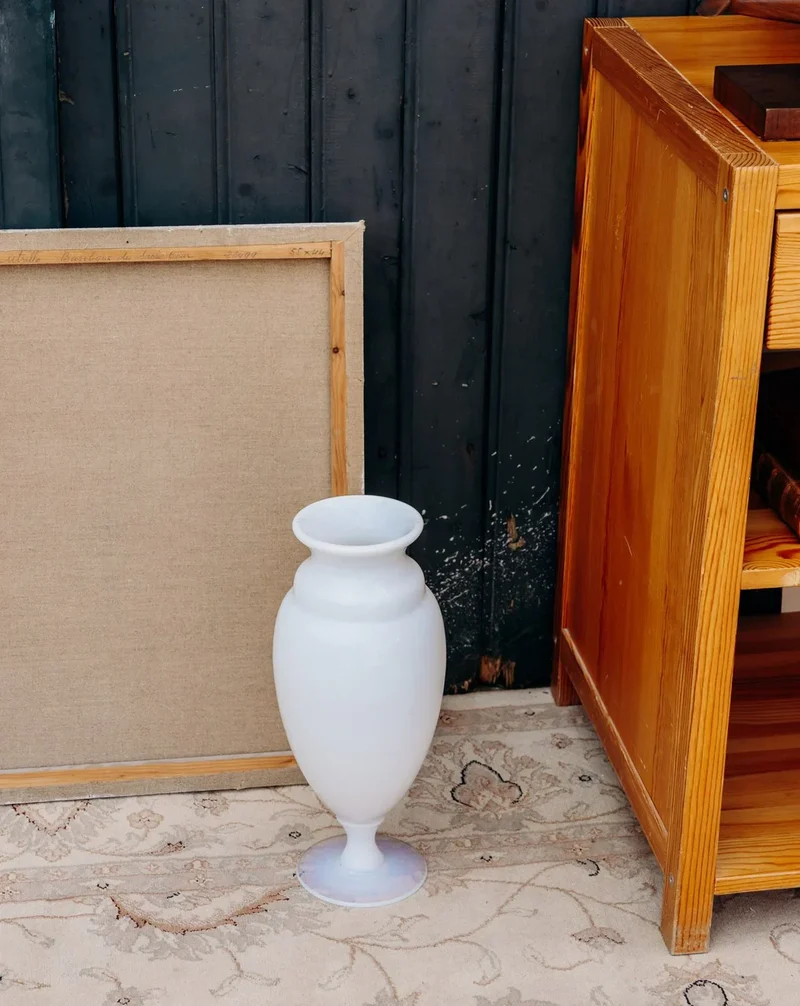 Edmond, le vase blanc dichroïque N°169