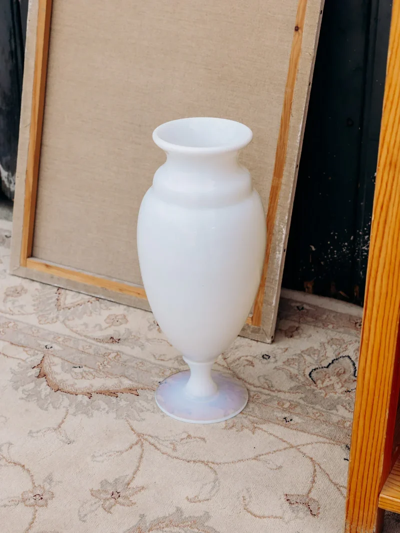 Edmond, le vase blanc dichroïque N°169