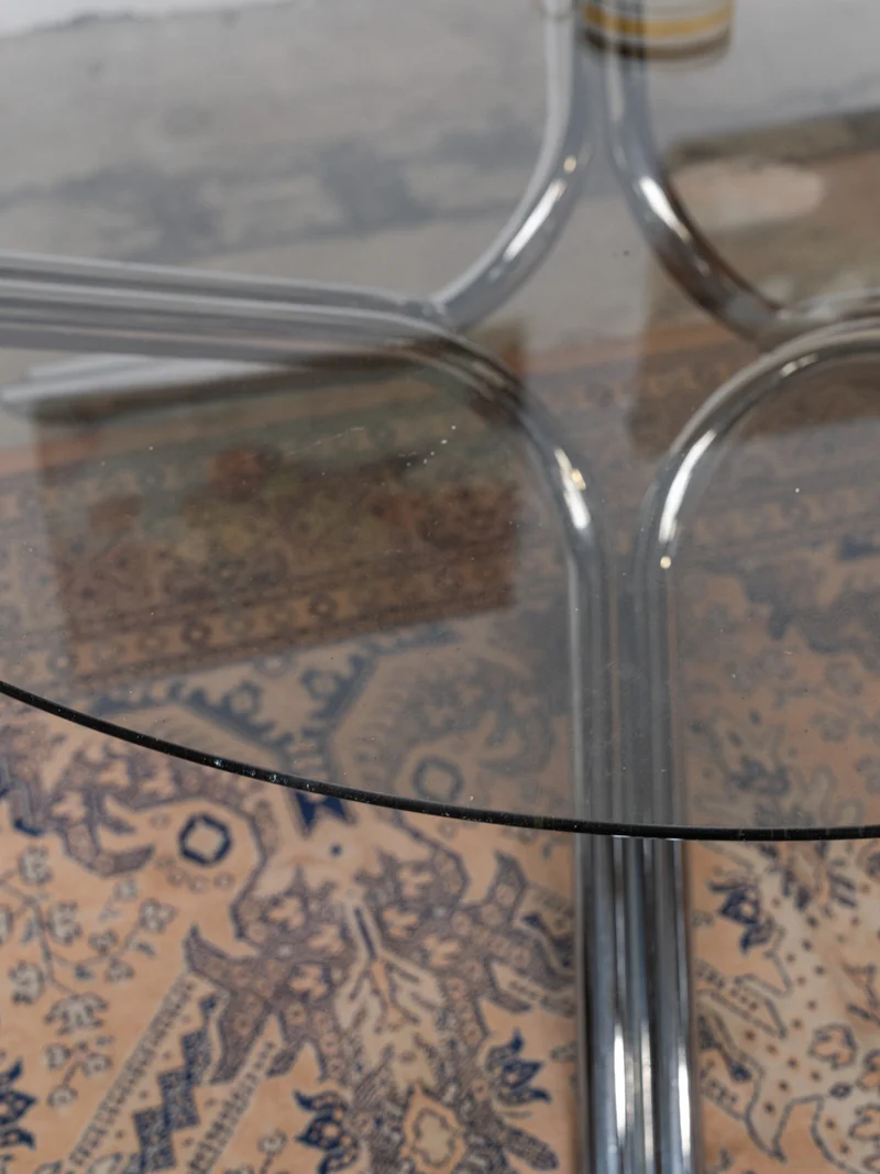 Donna, la table basse en verre fumé N°978