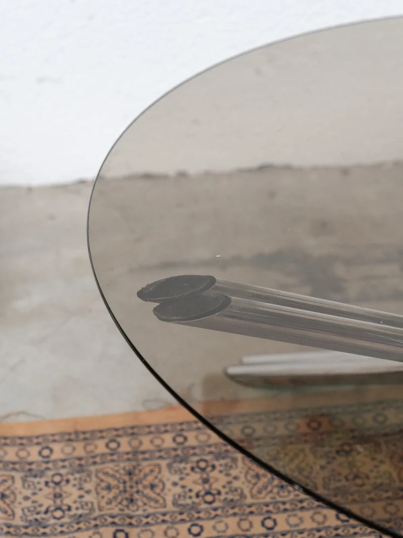 Donna, la table basse en verre fumé N°978
