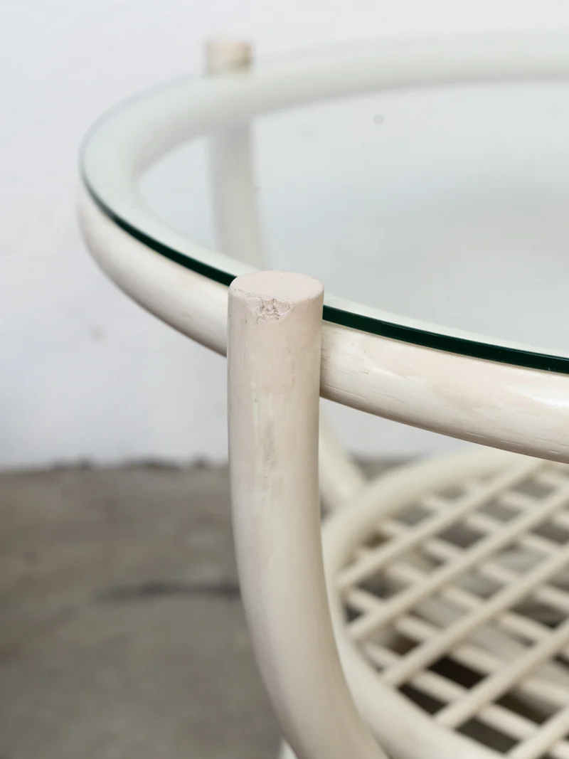 Léonie, la table basse en rotin N°942