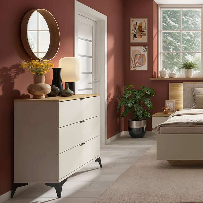 Commode 3 tiroirs Naya Cachemire
