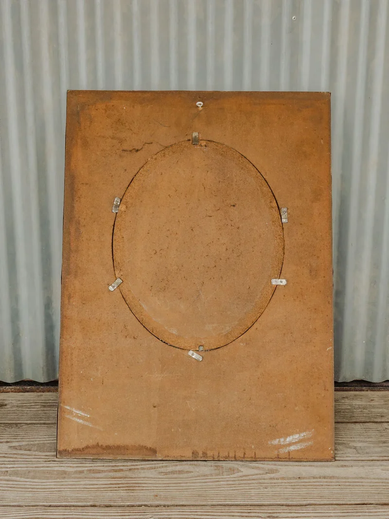 Igor, le miroir trumeau en métal argenté N°1047