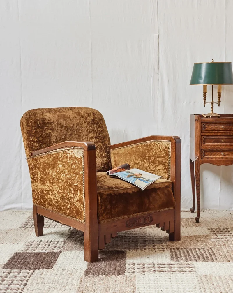 Ernest, le fauteuil Art nouveau en bois N°898
