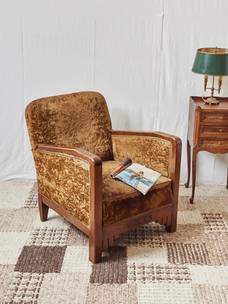 Ernest, le fauteuil Art nouveau en bois N°898