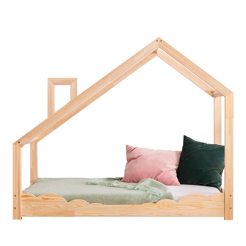 Lit cabane 90x200 sommier inclus Carla Bois