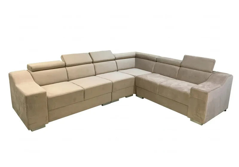 Canapé angle design gris - Sara