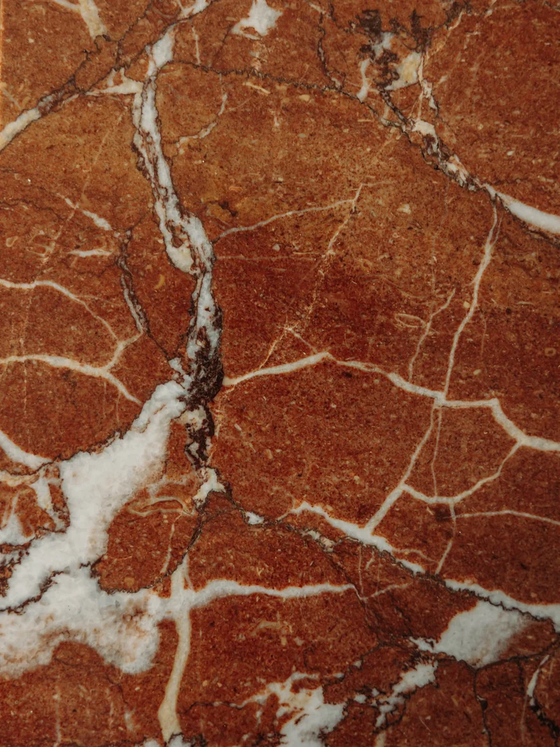 Odile, la table de chevet en bois et marbre N°1306