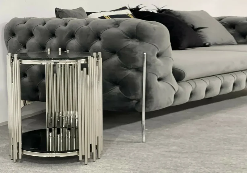 Bout canapé design blanc - Eve