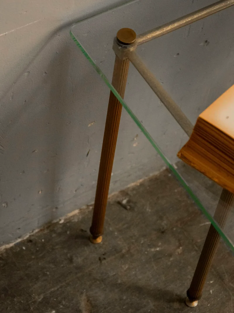 Barbara, la table gigogne au plateau de verre N°150