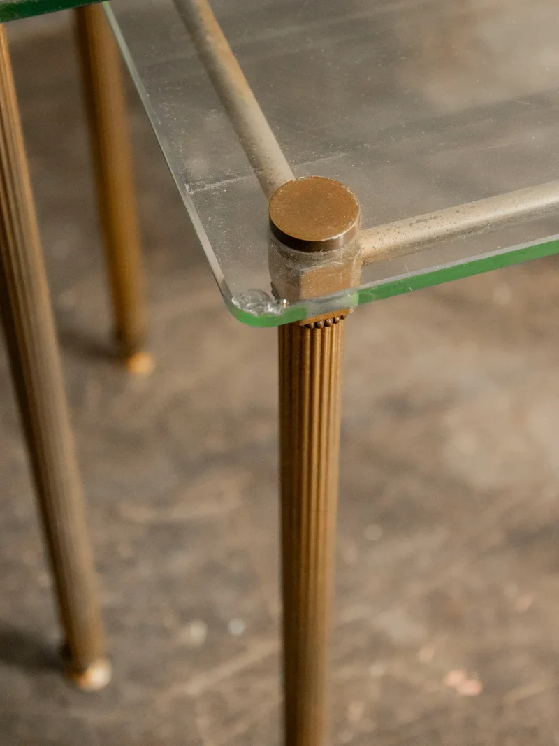 Barbara, la table gigogne au plateau de verre N°150