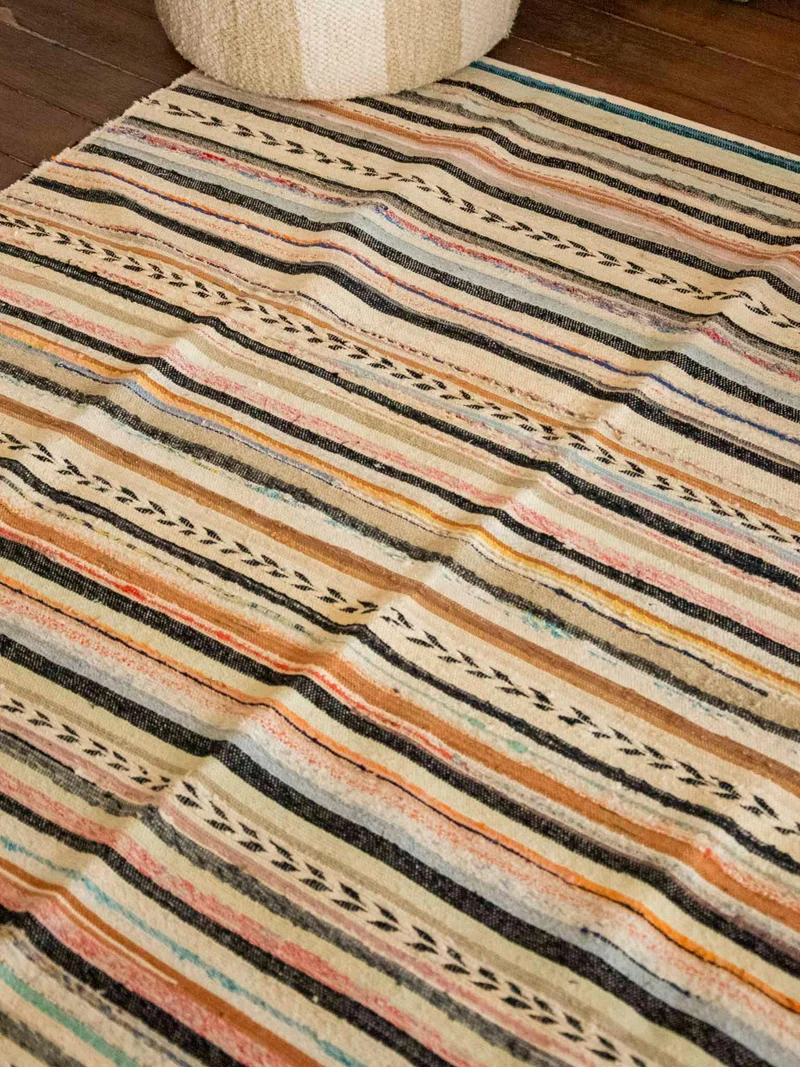 Olivier, le tapis en lin et coton N°110