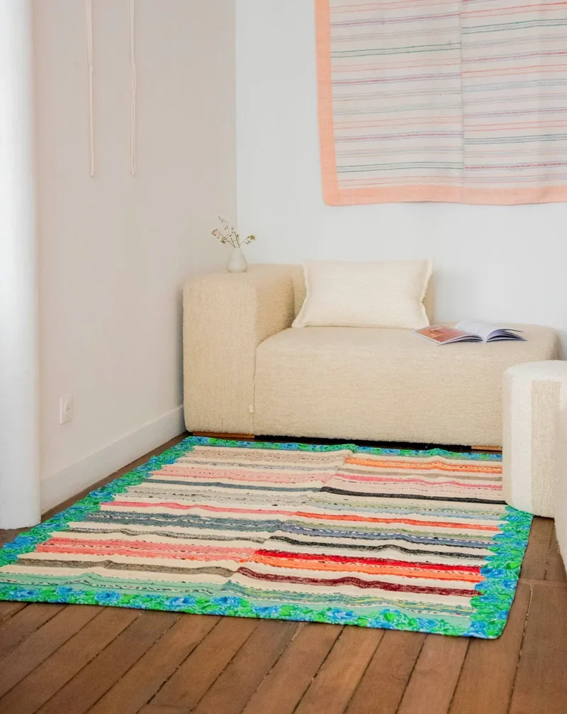 Olivier, le tapis aux grosses rayures N°117