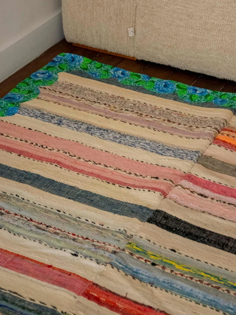 Olivier, le tapis aux grosses rayures N°117