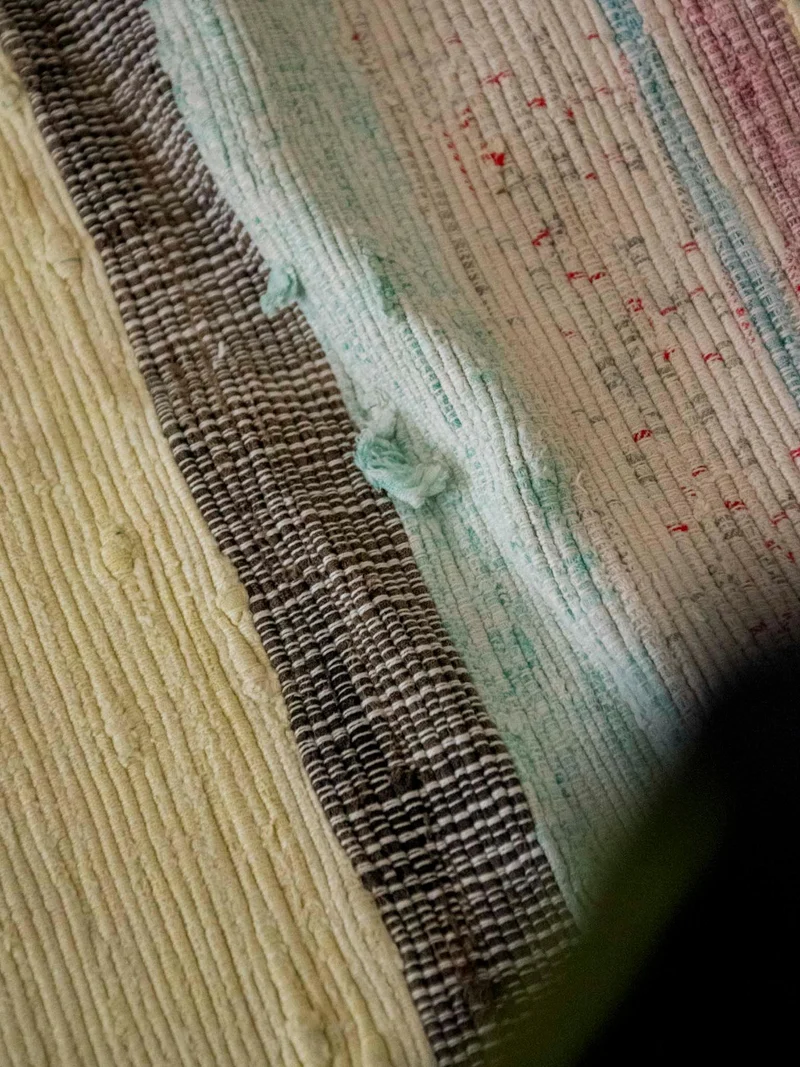Olivier, le tapis vintage bleu et vert N°118
