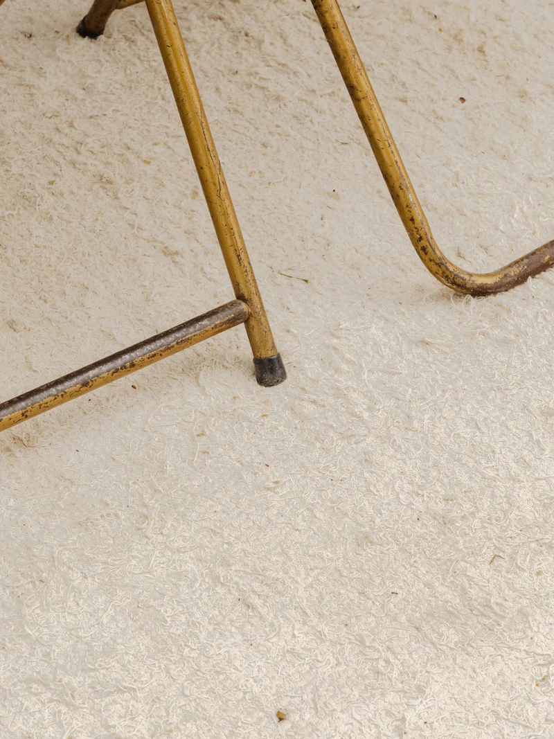 Alma, la paire de chaises dorées et à rayures N°1512