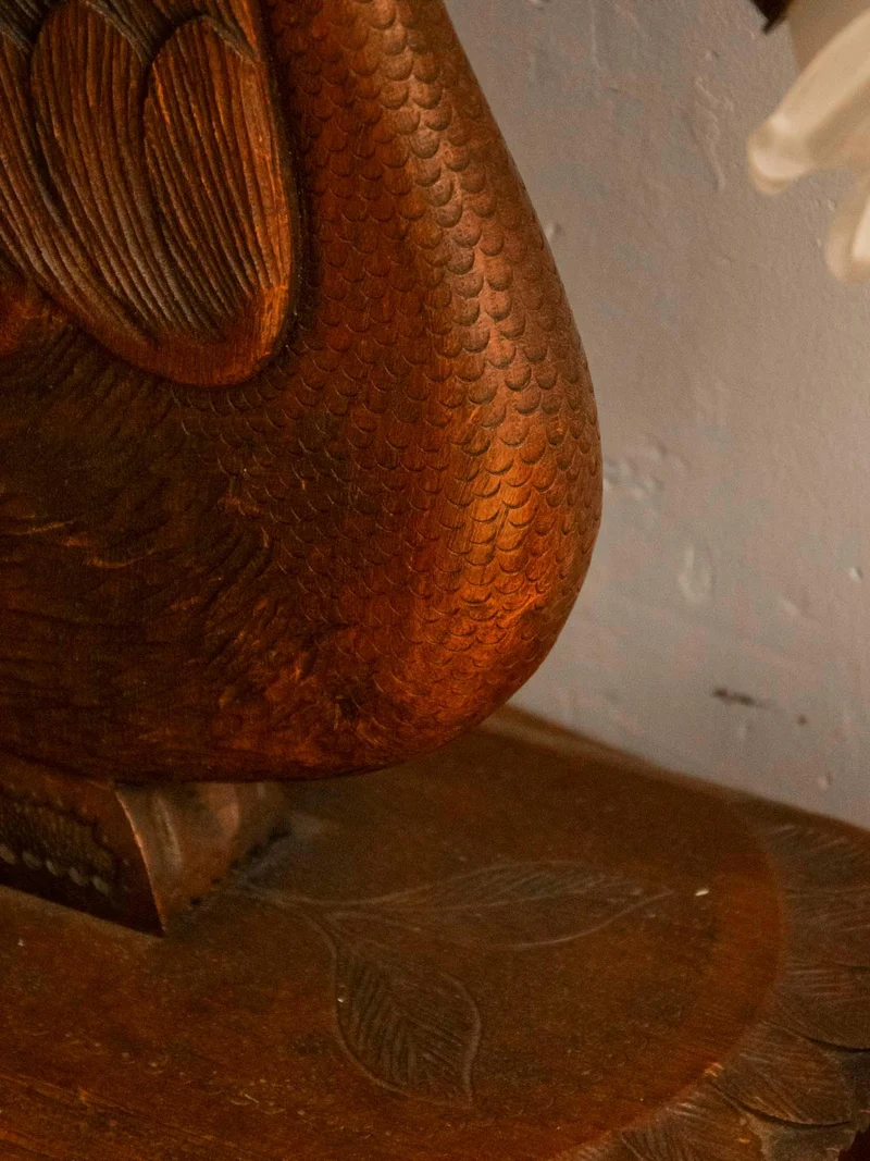 Suzanne, la lampe cygne en bois N°554