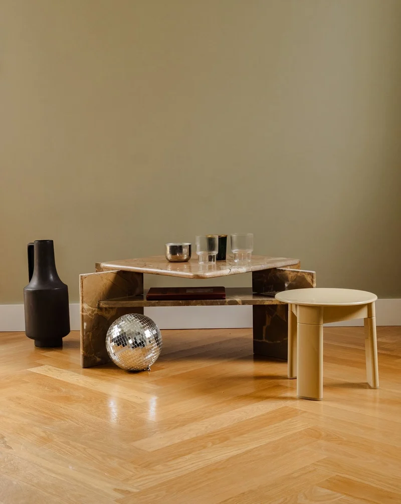 Marie-Pierre, la table basse en marbre N°61