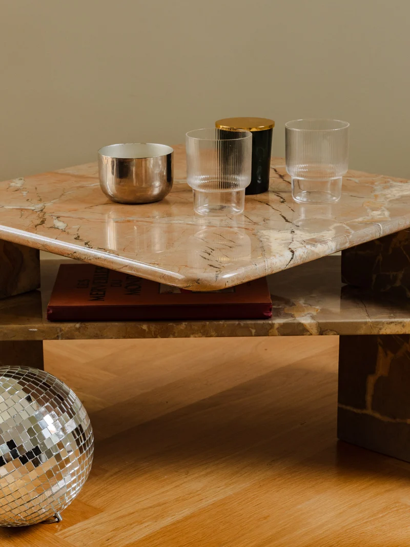 Marie-Pierre, la table basse en marbre N°61